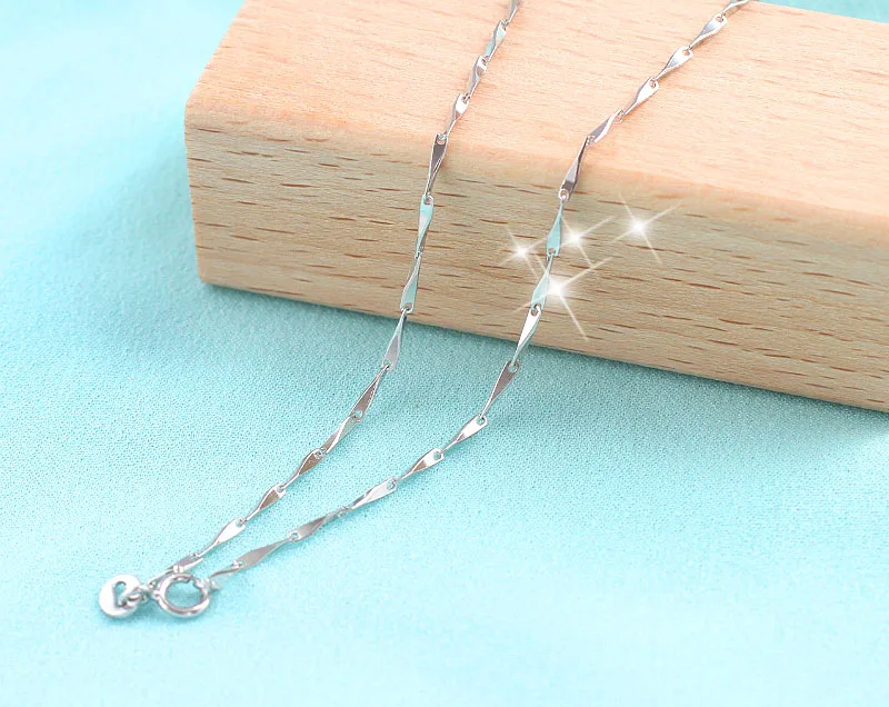 New arrival chain necklace for women wedding jewelry fashion white gold color Christmas gift dropshipping wholesale | Украшения и