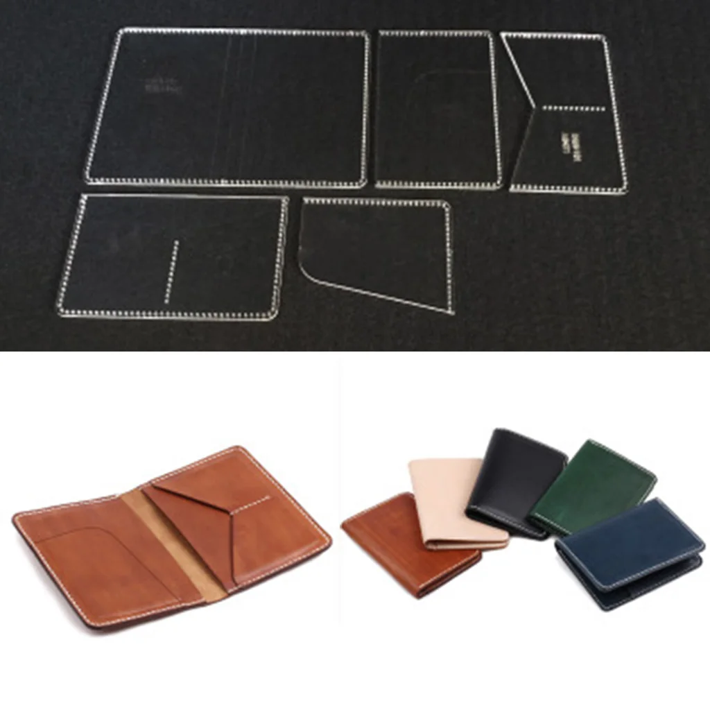 5 Pieces Leather Craft Handmade Clear Acrylic Card Holder Case Wallet Pattern Stencils Templates
5 Pieces Leather Craft Handmade Clear Acrylic Card Holder Case Wallet Pattern Stencils Templates