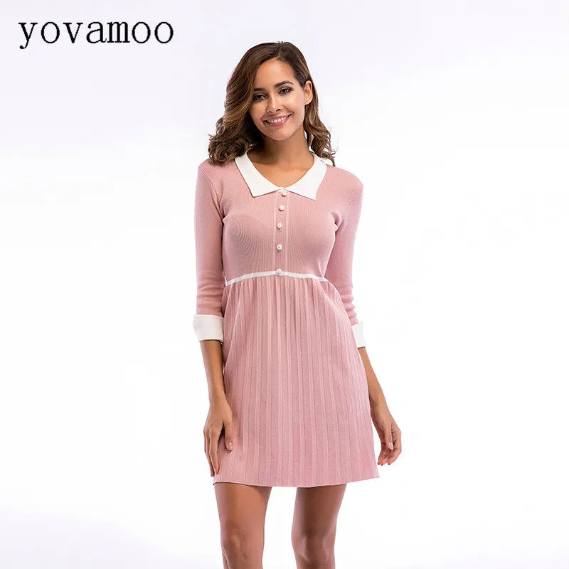Yovamoo Sweet Doll Collar Three Quarter Sleeve Patchwork Vintage Knitting Pleated Dresses Plus Size Summer Dress 2018
Yovamoo Sweet Doll Collar Three Quarter Sleeve Patchwork Vintage Knitting Pleated Dresses Plus Size Summer Dress 2018