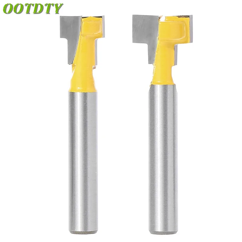 OOTDTY 2 Pcs 1/4'' Shank Yellow T-Slot Cutter Router Bit Set for 3/8'' & 1/2'' Hex Bolt
OOTDTY 2 Pcs 1/4'' Shank Yellow T-Slot Cutter Router Bit Set for 3/8'' & 1/2'' Hex Bolt