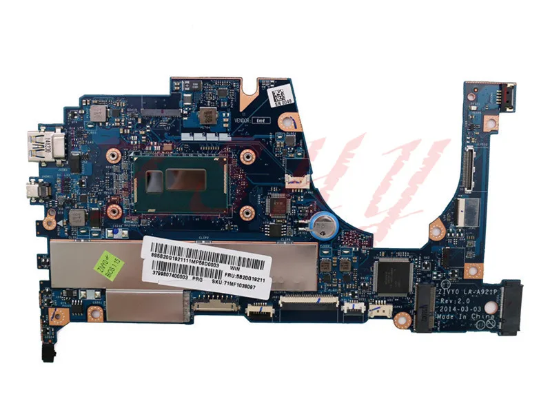 Материнская плата 5B20G19207 для ноутбука Lenovo YOGA 2 13 материнская компьютера W8S