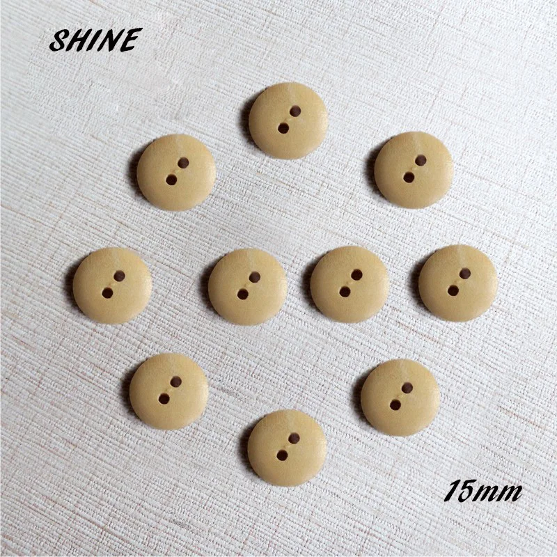 SHINE Wooden Sewing Buttons Scrapbooking Round Natural Two Holes 15mm Dia. 50PCs Costura Botones Decorate bottoni botoes
SHINE Wooden Sewing Buttons Scrapbooking Round Natural Two Holes 15mm Dia. 50PCs Costura Botones Decorate bottoni botoes
