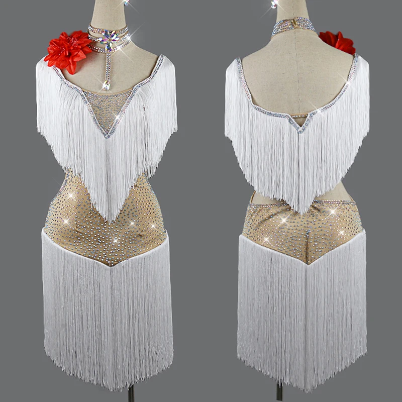 New Latin Dance Dress For Women/Girls White Fringe Dress Flamengo Rumba Salsa Dress Vestido Flecos Customized Latin Dress VDB403
New Latin Dance Dress For Women/Girls White Fringe Dress Flamengo Rumba Salsa Dress Vestido Flecos Customized Latin Dress VDB403