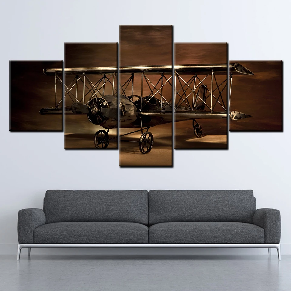 Canvas Painting Airplane Biplane model 5 Pieces Wall Art Painting Modular Wallpapers Poster Print Home Decor free shipping
Canvas Painting Airplane Biplane model 5 Pieces Wall Art Painting Modular Wallpapers Poster Print Home Decor free shipping