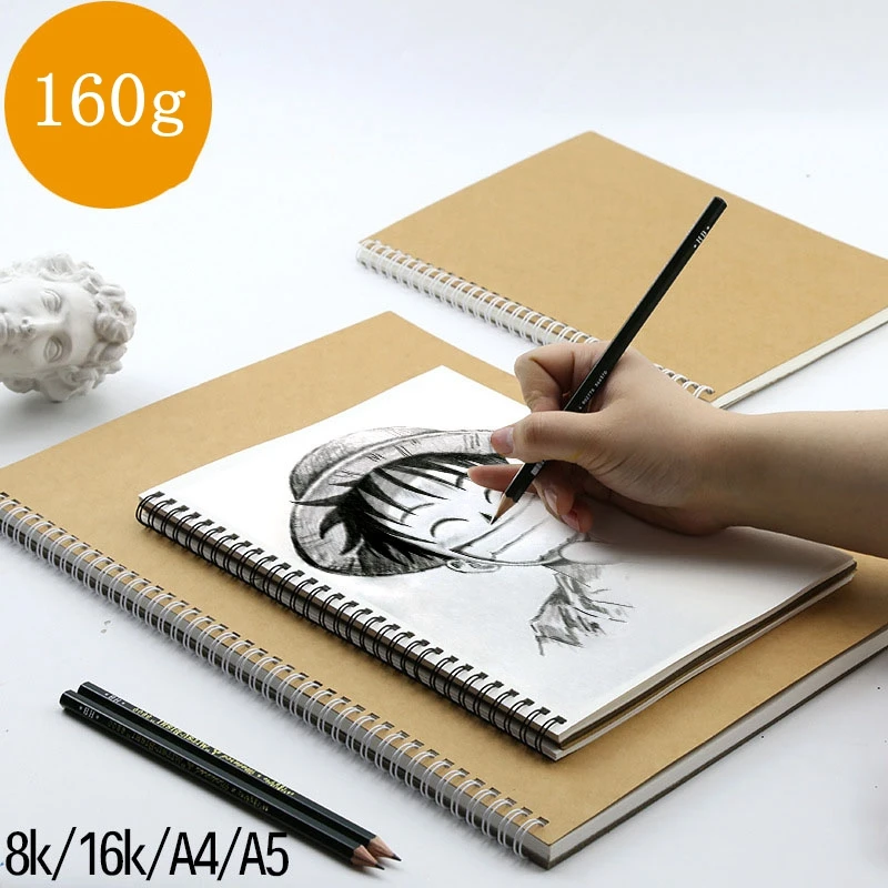 8k160g альбом для рисования 16 k крафт бумага Эскиз Книга A4/A5 ручная роспись