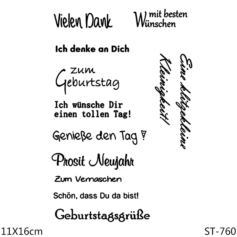 German Transparent Silicone Stamps/Seal for DIY Scrapbooking/Photo Album Decorative Card Making Clear Stamps Supplies
German Transparent Silicone Stamps/Seal for DIY Scrapbooking/Photo Album Decorative Card Making Clear Stamps Supplies