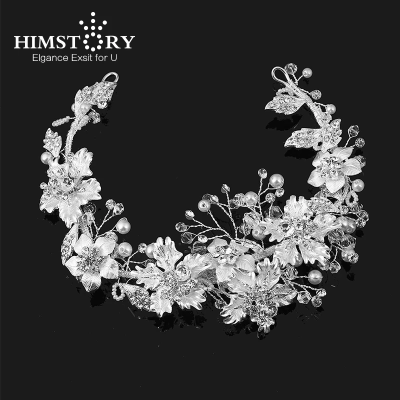 HIMSTORY Newest Handmade Bride Crystal Pearl Flower Hairband Luxury Heavy Wedding Hairpins Accessories Bridal Tiara Headband
HIMSTORY Newest Handmade Bride Crystal Pearl Flower Hairband Luxury Heavy Wedding Hairpins Accessories Bridal Tiara Headband