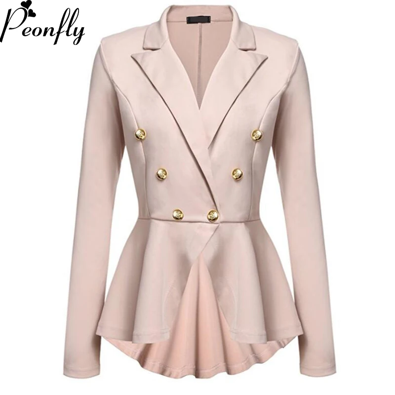 PEONFLY Fashion Slim Fit Women Jackets Womens Ladies Office Jacket Elegant Female Solid Button
PEONFLY Fashion Slim Fit Women Jackets Womens Ladies Office Jacket Elegant Female Solid Button