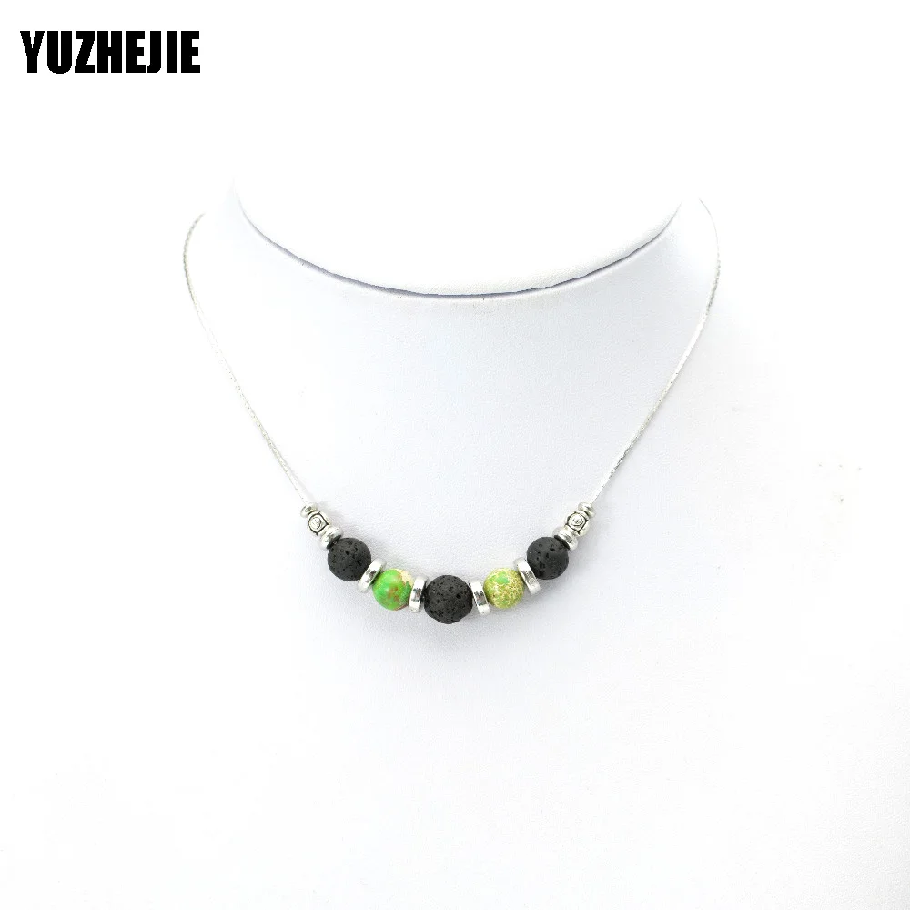 YUZHEJIE (10PCS)Chain necklace Tiger's eye natural lava stone essential oil diffuser charm necklace
YUZHEJIE (10PCS)Chain necklace Tiger's eye natural lava stone essential oil diffuser charm necklace