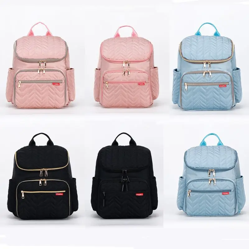 Nylon Maternity Nappy Baby Diaper Bag Multi-Function Mummy Bags Travel Backpack with Changing Pad
Nylon Maternity Nappy Baby Diaper Bag Multi-Function Mummy Bags Travel Backpack with Changing Pad