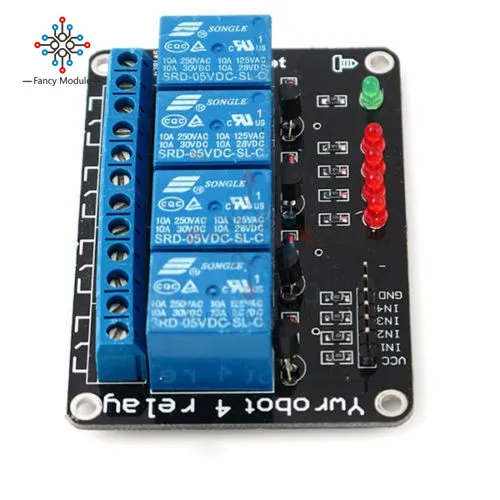 5V 4 канальный Релейный модуль для Arduino канальная оптопара реле Управление доска