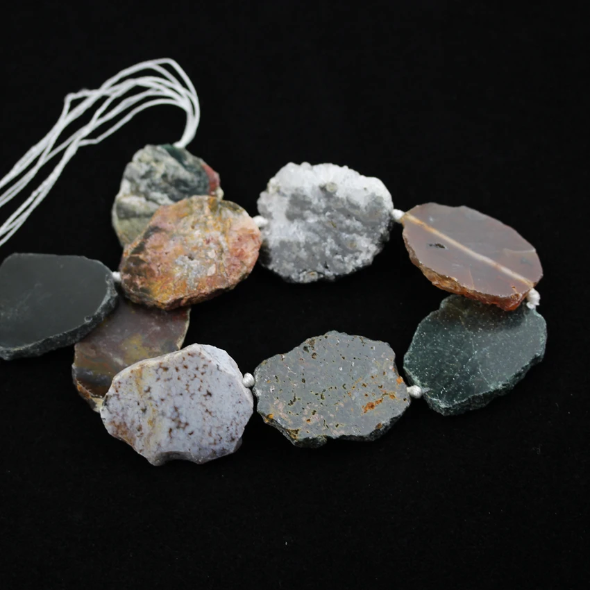 Smooth Ocean Jaspers Slabs Slice Beads for Pendants,Middle Drilled Large Size Beads Jewelry Necklace Making
Smooth Ocean Jaspers Slabs Slice Beads for Pendants,Middle Drilled Large Size Beads Jewelry Necklace Making