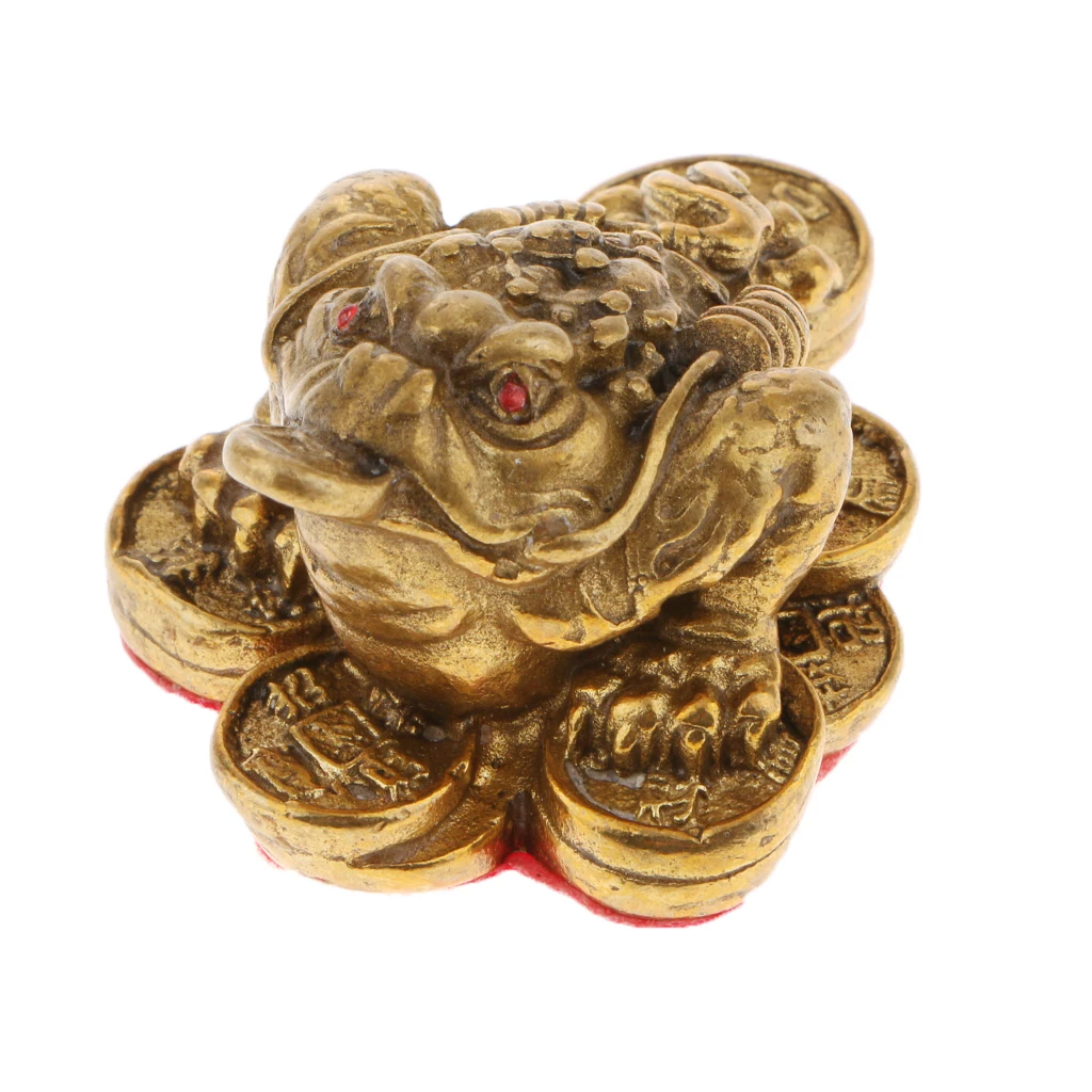 Fortune Three Legged лягушка монета Китайская жаба традиционный счастливый орнамент