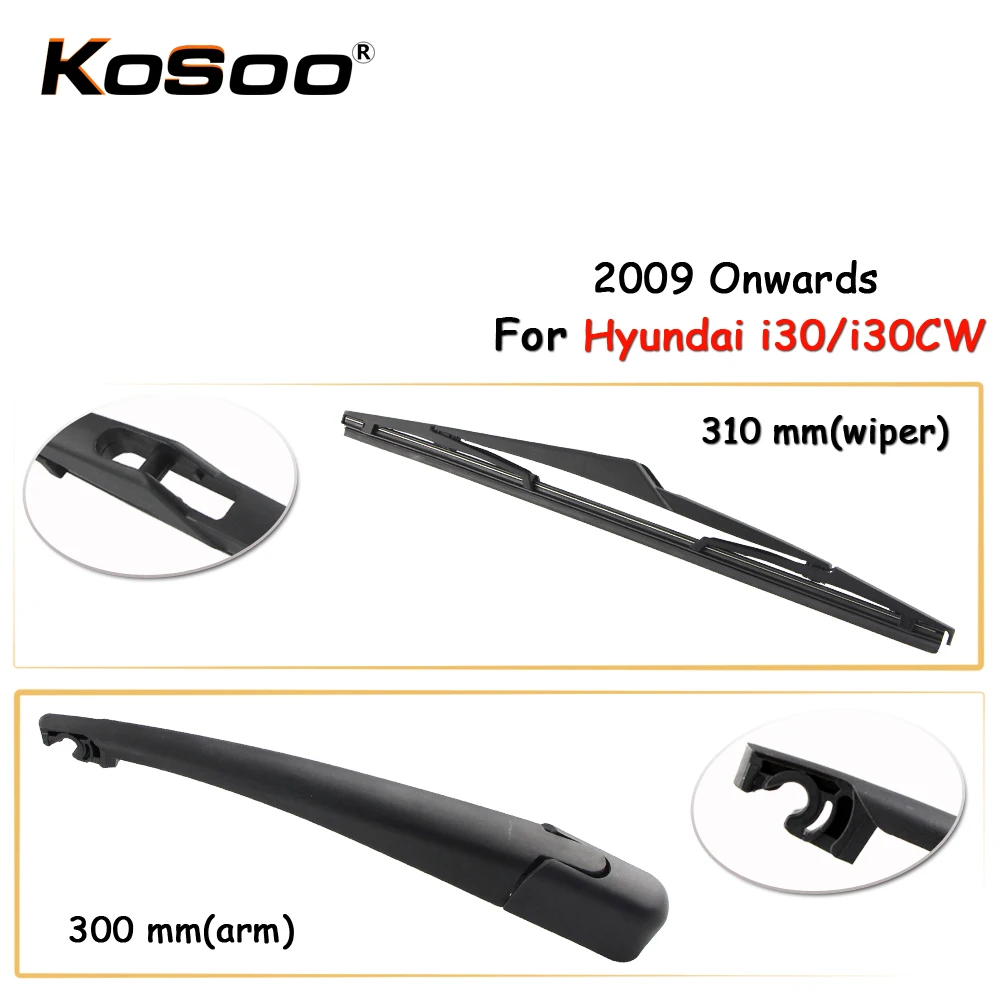 KOSOO Auto Rear Car Wiper Blade For Hyundai i30/i30CW,310mm 2009- Rear Window Windshield Wiper Blades Arm,Car Accessories
KOSOO Auto Rear Car Wiper Blade For Hyundai i30/i30CW,310mm 2009- Rear Window Windshield Wiper Blades Arm,Car Accessories