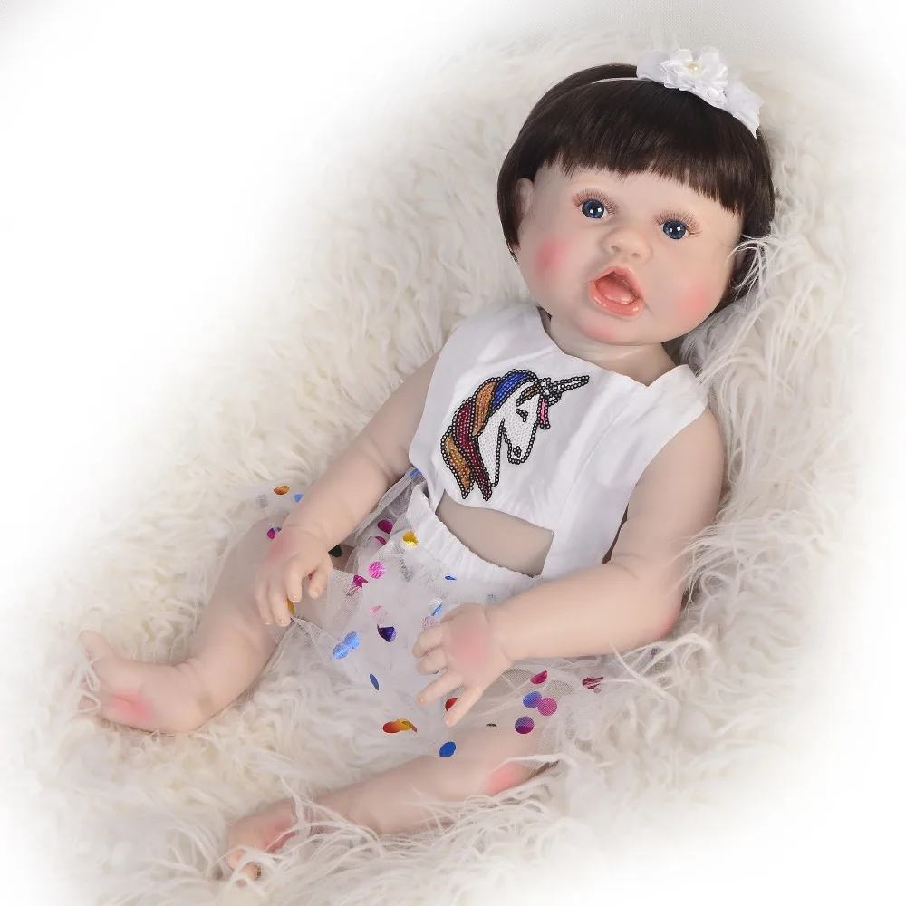 Bebes Reborn doll 57CM Full Body silicone doll Girl Reborn Baby Doll Bath Toy Lifelike Newborn Princess BJD Bonecas Menina
Bebes Reborn doll 57CM Full Body silicone doll Girl Reborn Baby Doll Bath Toy Lifelike Newborn Princess BJD Bonecas Menina