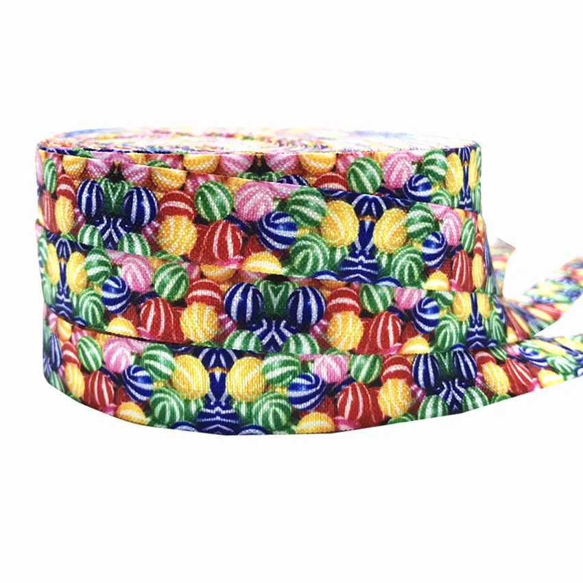 High Quality Colorful Candy Print FOE Fold Over Elastic 5/8" Rainbow Elastic Ribbon for Hair Accessories Elastic Hair Tie 10Y
High Quality Colorful Candy Print FOE Fold Over Elastic 5/8" Rainbow Elastic Ribbon for Hair Accessories Elastic Hair Tie 10Y