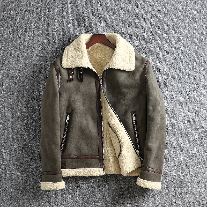 Winter Warm Mens Thick Cashmere Lining Coat Motorcycle Long Sleeve Jacket Bomber Outwear Jackets S190
Winter Warm Mens Thick Cashmere Lining Coat Motorcycle Long Sleeve Jacket Bomber Outwear Jackets S190