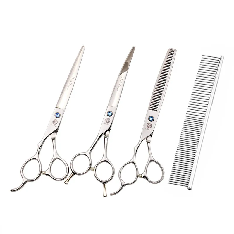Purple Dragon Professional 7 inch Left Handed Dog Pet Grooming Scissors Pets Shears Set Cutting+Curved+Thinning+Steel Comb+Bag
Purple Dragon Professional 7 inch Left Handed Dog Pet Grooming Scissors Pets Shears Set Cutting+Curved+Thinning+Steel Comb+Bag