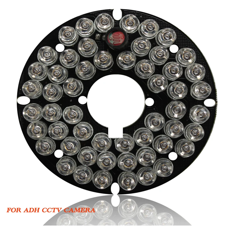 

Security Camera 48 LED F5 IR Infrared Illuminator Board Plate For ADH CCTV BULLET CAMERA 850nm 90 degree For 3.6mm Lens