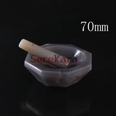 70mm Agate Mortar and Pestle Mixing Grinding Bowl Set Lab Kit Tools Agate Stone Mortar
70mm Agate Mortar and Pestle Mixing Grinding Bowl Set Lab Kit Tools Agate Stone Mortar