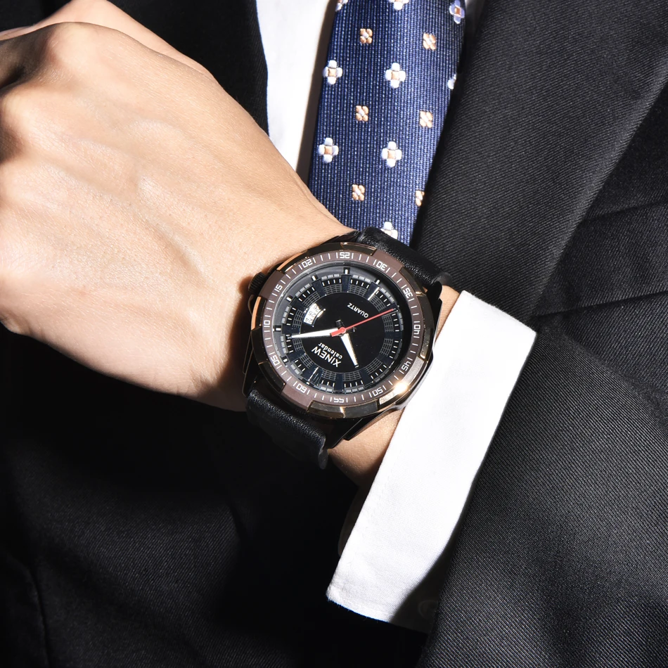 Top Brand Men Watch Fashion Luxury Big Dial Calendar Leather Quartz Analog Business Male Clock Watches for Men Relogio Masculino
Top Brand Men Watch Fashion Luxury Big Dial Calendar Leather Quartz Analog Business Male Clock Watches for Men Relogio Masculino