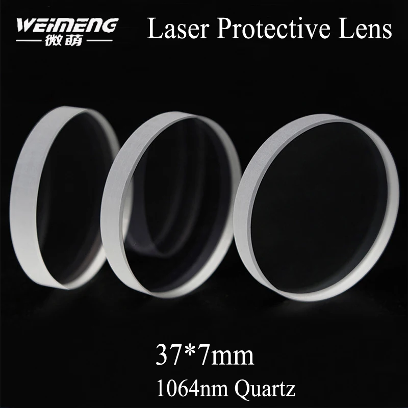 Weimeng Laser Protective Window JGS1 quartz material 37*7mm circular/plano For Fiber Laser Cutting Machine 0-3000W
Weimeng Laser Protective Window JGS1 quartz material 37*7mm circular/plano For Fiber Laser Cutting Machine 0-3000W