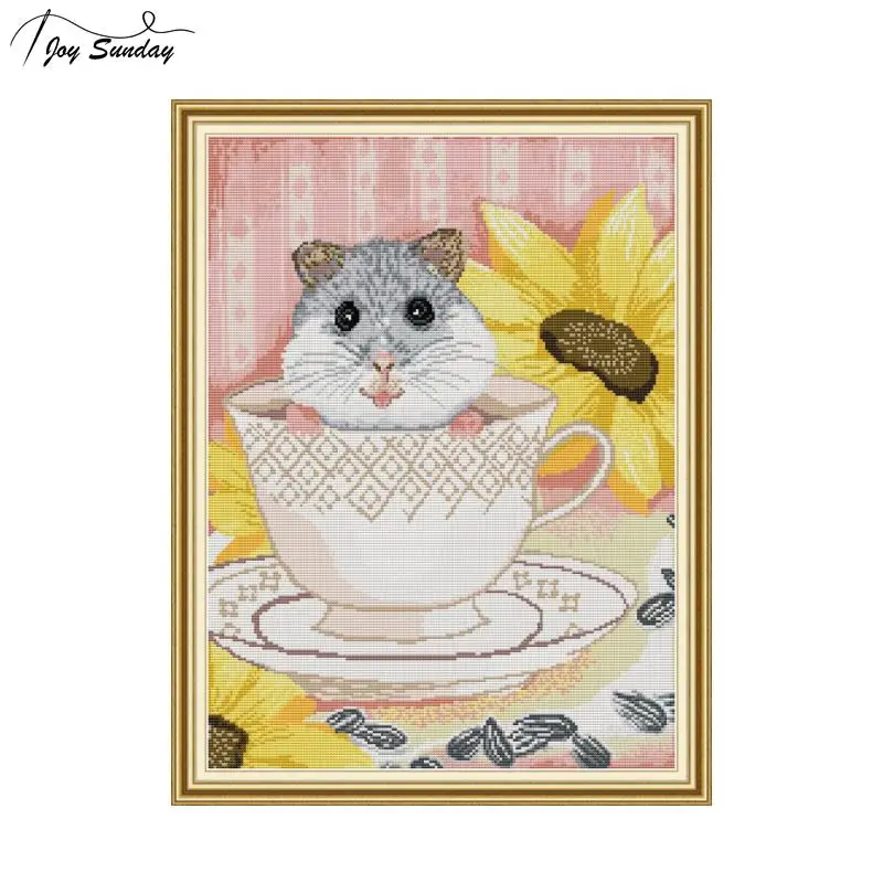 Joy Sunday Mouse In The Cup Cross Stitch Kits Embroidery Needlework Set Printed Canvas Fabric Aida Cloth 14ct Count Cross-stitch
Joy Sunday Mouse In The Cup Cross Stitch Kits Embroidery Needlework Set Printed Canvas Fabric Aida Cloth 14ct Count Cross-stitch