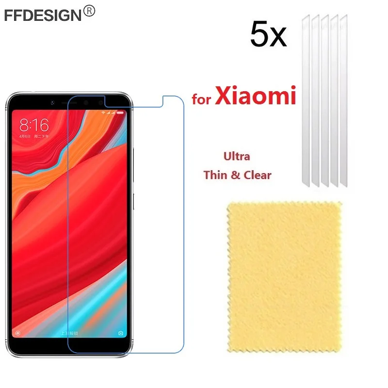 Прозрачная защитная пленка для ЖК экрана 5x Xiaomi Redmi S2 Mi Mix 3 2s 2 Pocophone F1 не закаленное