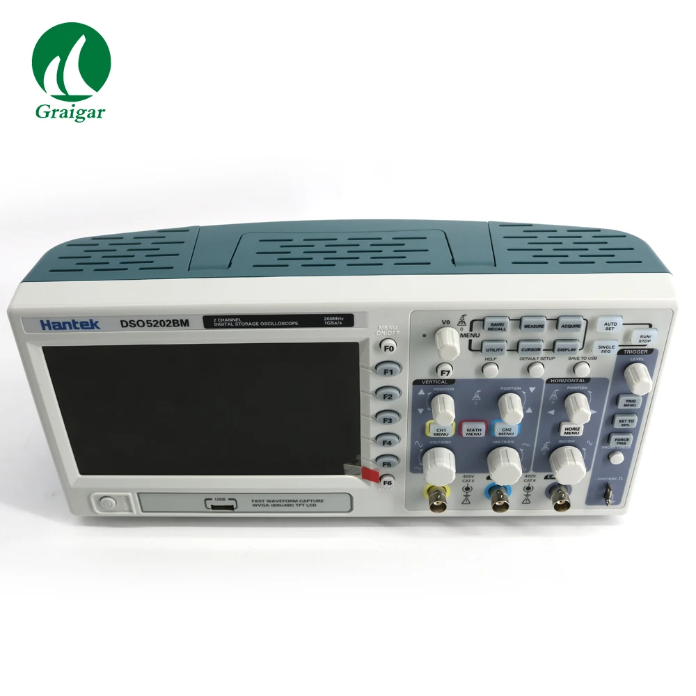 DSO5202BM Digital Storage Oscilloscope,2channels 200MHz 1GSa/s, 7" Color Display, 2M Record Length
DSO5202BM Digital Storage Oscilloscope,2channels 200MHz 1GSa/s, 7" Color Display, 2M Record Length