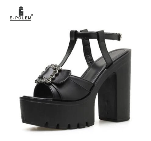Black Female Women's Super High Heels Platform Sandals Diamonds Shoes Rome Style Solid Color Fashion Sandals
Black Female Women's Super High Heels Platform Sandals Diamonds Shoes Rome Style Solid Color Fashion Sandals