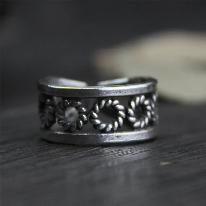 Silver Jewelry Thailand Retro Thai Silver Ring Ethnic Wind Old Vintage S999 Sterling Silver Ring Women
Silver Jewelry Thailand Retro Thai Silver Ring Ethnic Wind Old Vintage S999 Sterling Silver Ring Women