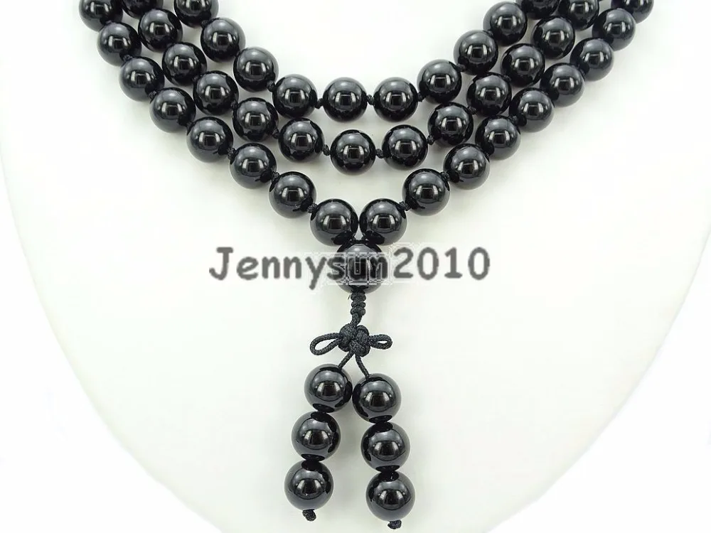 Natural 10mm Black Obsidian Gems Stone Buddhist 108 Beads Prayer Mala Knot Bracelet Necklace Multi-Purpose 5Strands/Pack
Natural 10mm Black Obsidian Gems Stone Buddhist 108 Beads Prayer Mala Knot Bracelet Necklace Multi-Purpose 5Strands/Pack