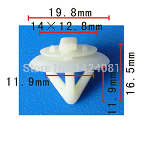 500x OEM for Ford for Mercury Nylon Moulding Clip Expedition Explorer Mountaineer 19x12mm 2001-On
500x OEM for Ford for Mercury Nylon Moulding Clip Expedition Explorer Mountaineer 19x12mm 2001-On