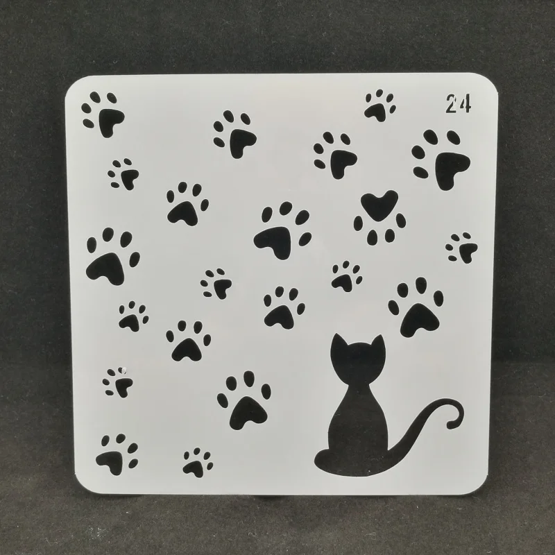 Cat's paw print Layering Stencils Drawing Color Spray stencil DIY Scrapbook photo album Decorative Embossing DIY Card Crafts
Cat's paw print Layering Stencils Drawing Color Spray stencil DIY Scrapbook photo album Decorative Embossing DIY Card Crafts