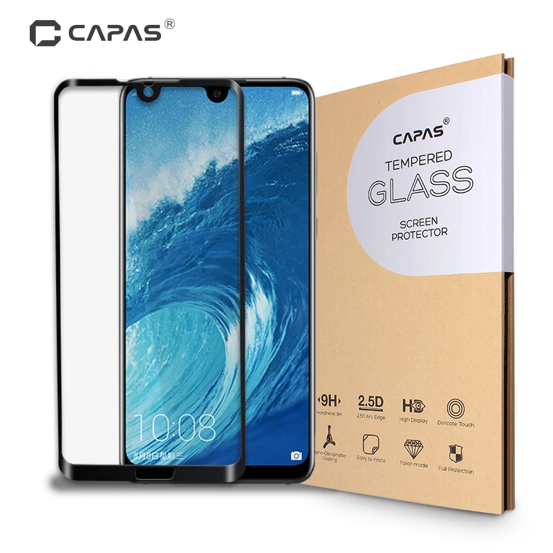 Закаленное стекло для Honor 8X Max защита экрана с полным покрытием защитная пленка