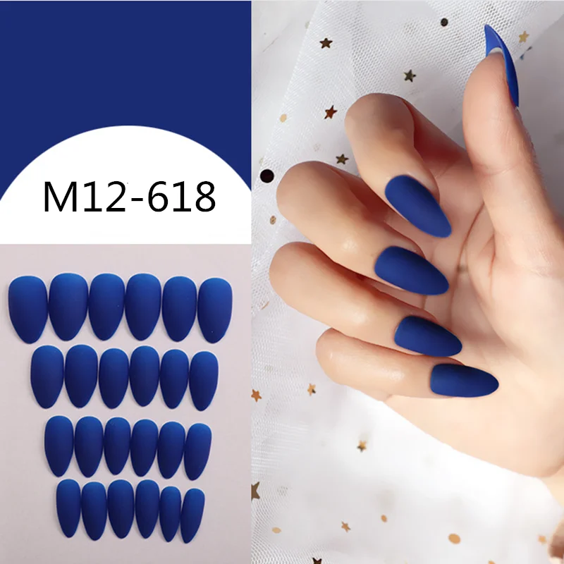 Royal Blue Long Fake Nails Matte False Nails Stiletto Frosted Rounded Nail Fake Press On Fingernails Nageltips For Fingers
Royal Blue Long Fake Nails Matte False Nails Stiletto Frosted Rounded Nail Fake Press On Fingernails Nageltips For Fingers