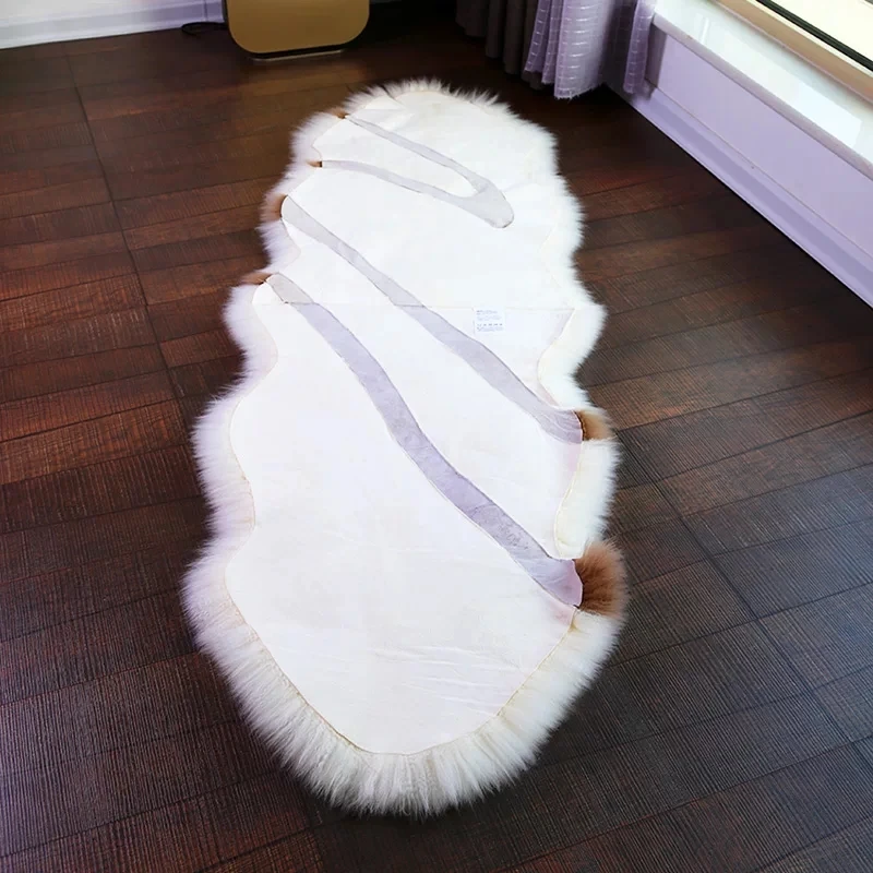 New Arrival Unique design Coast Series 2P 60*180cm sheepskin rug sheep skin carpets for home decor bedroom slide carpet doormat 
New Arrival Unique design Coast Series 2P 60*180cm sheepskin rug sheep skin carpets for home decor bedroom slide carpet doormat