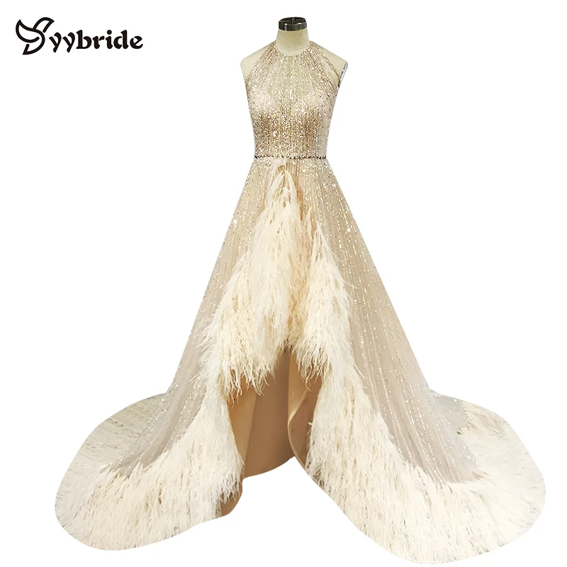Celebrity Dresses Halter Neck Crystal Luxury Evening Dress Sleeveless Feather Prom Dress Backless Beading Actual Images Dresses
Celebrity Dresses Halter Neck Crystal Luxury Evening Dress Sleeveless Feather Prom Dress Backless Beading Actual Images Dresses