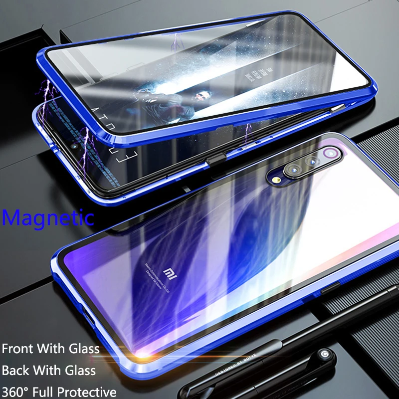 Full Protective Magnetic Case For Xiaomi Mi 9 Case double-sided Transparent Tempered Glass Back Cover for Xiaomi 9 Mi9 Case
Full Protective Magnetic Case For Xiaomi Mi 9 Case double-sided Transparent Tempered Glass Back Cover for Xiaomi 9 Mi9 Case