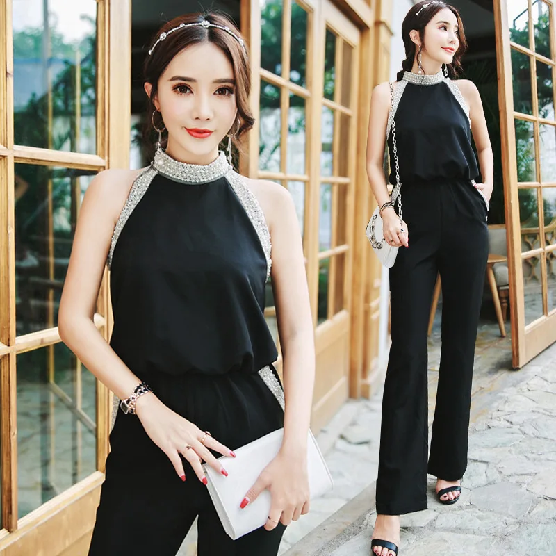 Casual fashion blackstrapless temperament jumpsuit female summer new style trousers flare pants female temperament elegant pants
Casual fashion blackstrapless temperament jumpsuit female summer new style trousers flare pants female temperament elegant pants