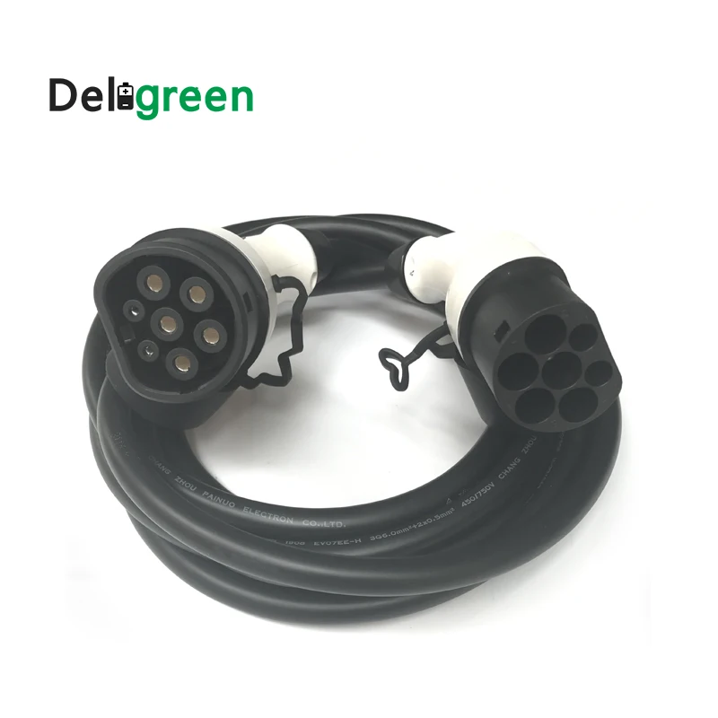 Deligreen 16A type 2 to type 2 plugs ev charging cable with 5M TUV/UL cables Single phase Three phase Level 2
Deligreen 16A type 2 to type 2 plugs ev charging cable with 5M TUV/UL cables Single phase Three phase Level 2