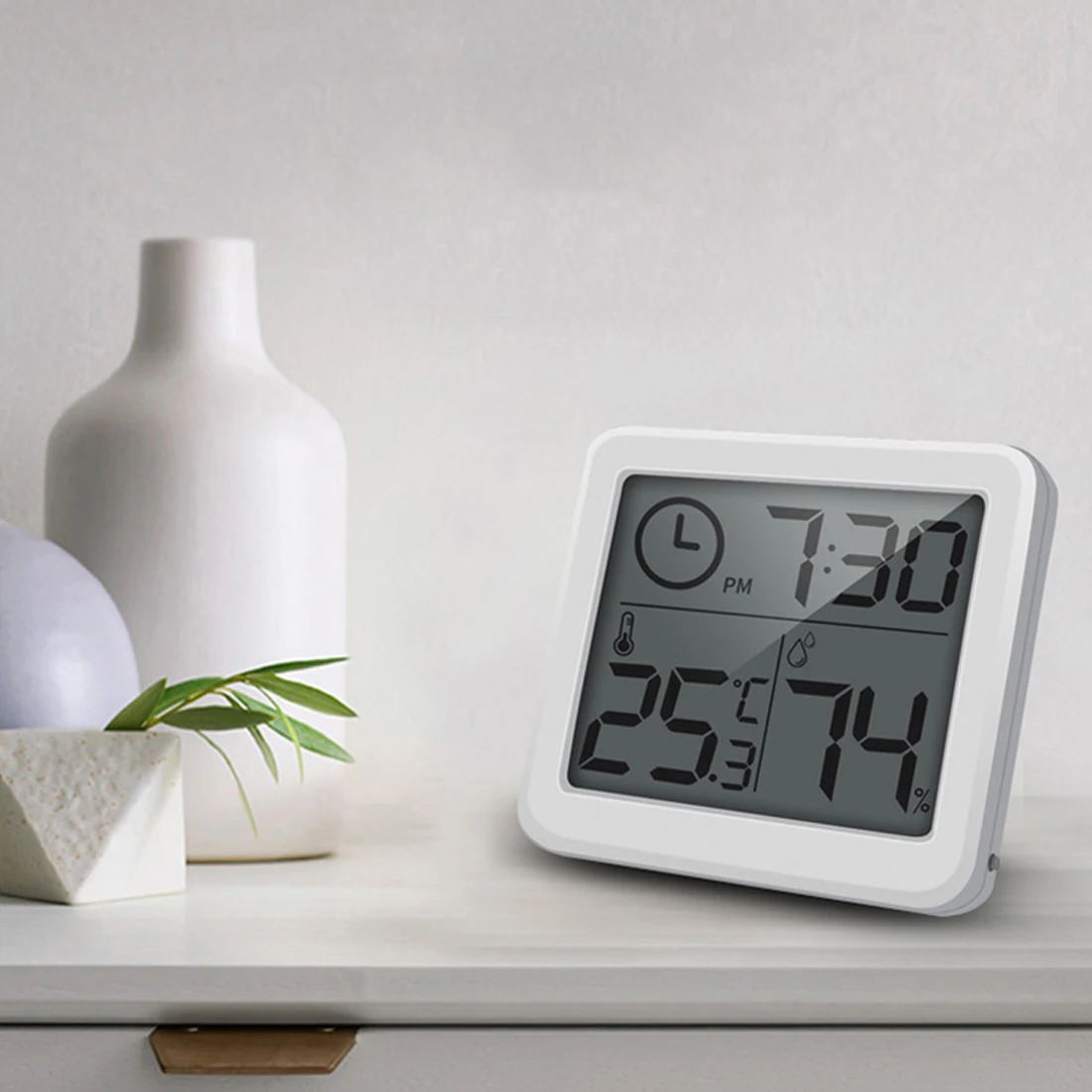 Multifunction Thermometer Hygrometer Automatic Electronic Temperature Humidity Monitor Clock 3.2inch 0.9cm Thinner LCD Screen
Multifunction Thermometer Hygrometer Automatic Electronic Temperature Humidity Monitor Clock 3.2inch 0.9cm Thinner LCD Screen