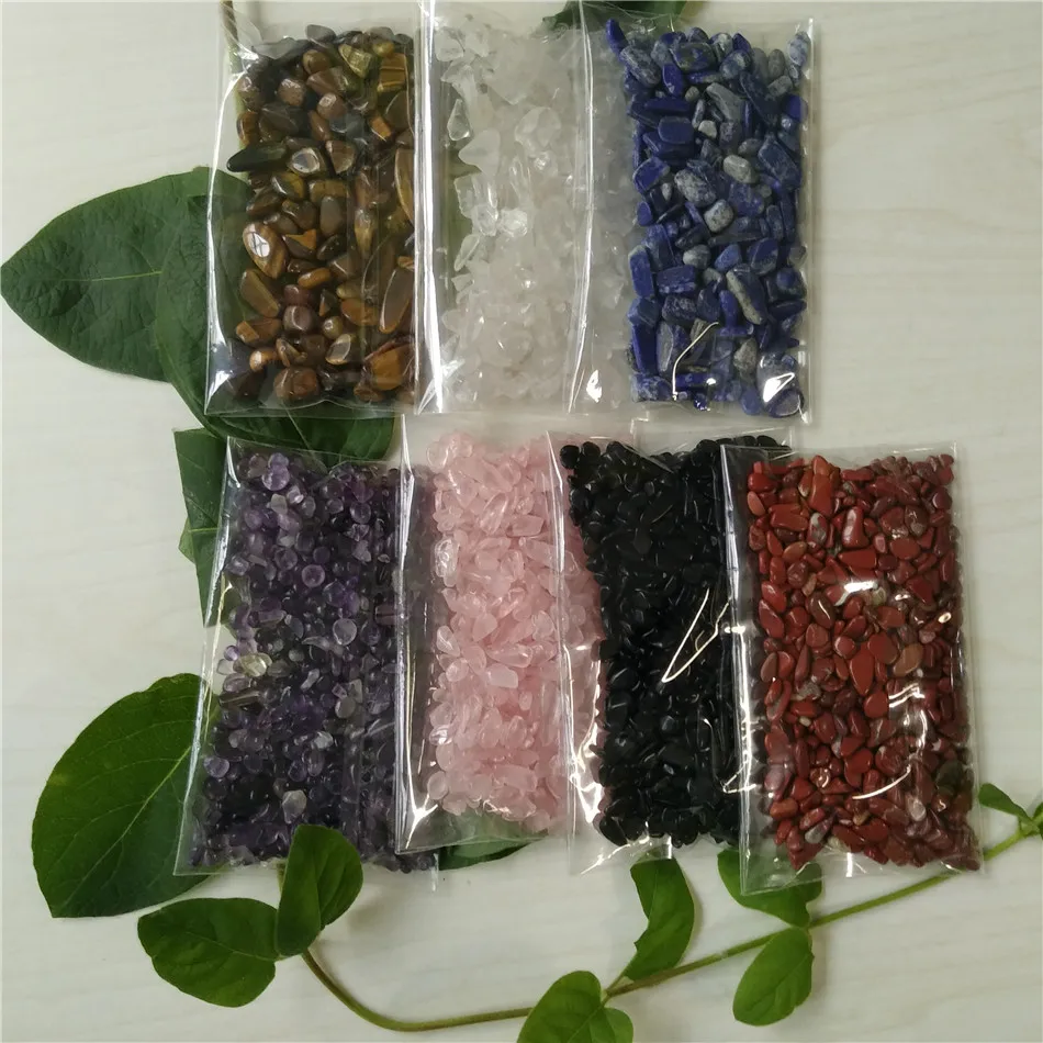 700g Crystal Gravel Rose Quartz Amethyst Stone Crystals Stones Tiger Eye Lapislazuli Agate Black Obsidian Wicca Cristal Islande | Дом и сад