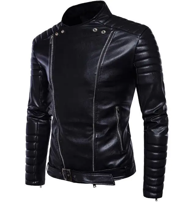 M-5XL HOT / Winter Men's New Fashion Motorcycle stand collar Slim PU leather jacket
M-5XL HOT / Winter Men's New Fashion Motorcycle stand collar Slim PU leather jacket