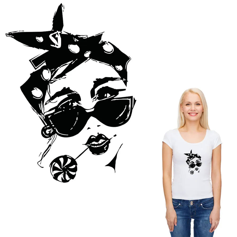 Fashion Lollipop Girl Ironing Stickers Transfert Thermocollants T-shirt Patches for Clothing Diy Printed Appliqued Parches Ropa
Fashion Lollipop Girl Ironing Stickers Transfert Thermocollants T-shirt Patches for Clothing Diy Printed Appliqued Parches Ropa