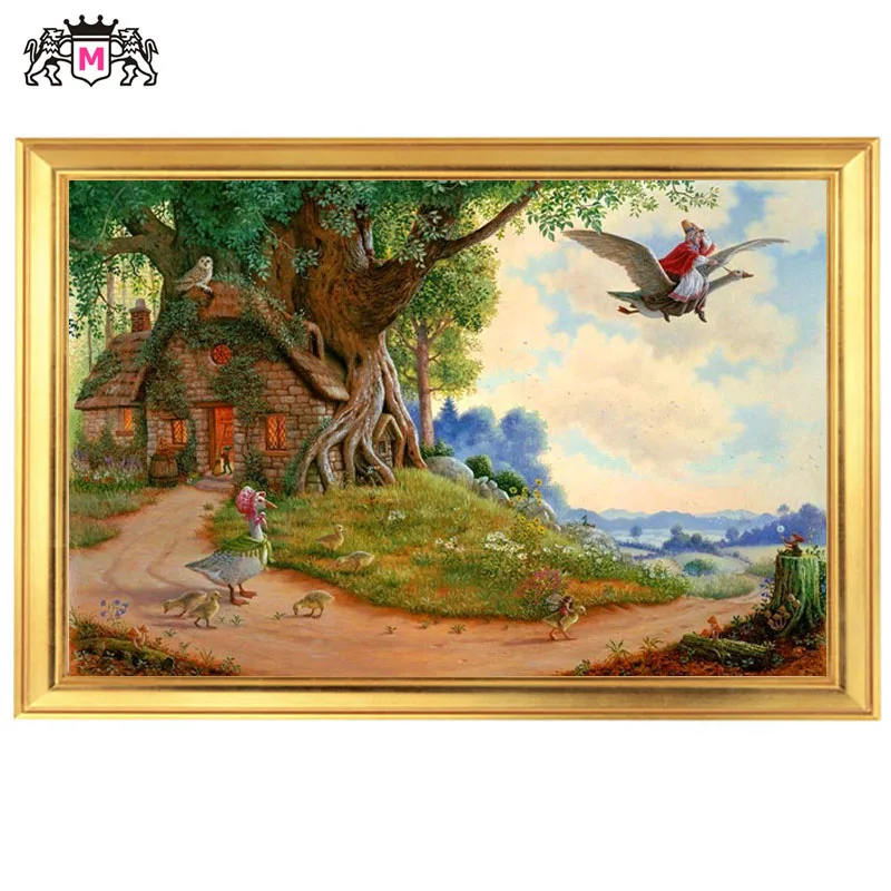 Golden Panno,Needlework,Embroidery,DIY Portrait Painting,Cross stitch,kit,14ct Old Mother Goose Cross-stitch,Sets For Embroidery
Golden Panno,Needlework,Embroidery,DIY Portrait Painting,Cross stitch,kit,14ct Old Mother Goose Cross-stitch,Sets For Embroidery