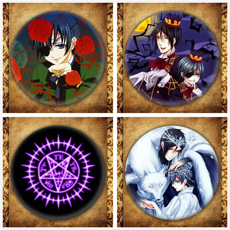 Anime Black Butler Display Badge Fashion Japanese Cartoon Figure Sebastian Michaelis Metal Brooch Pin Jewelry Accessories Gift
Anime Black Butler Display Badge Fashion Japanese Cartoon Figure Sebastian Michaelis Metal Brooch Pin Jewelry Accessories Gift