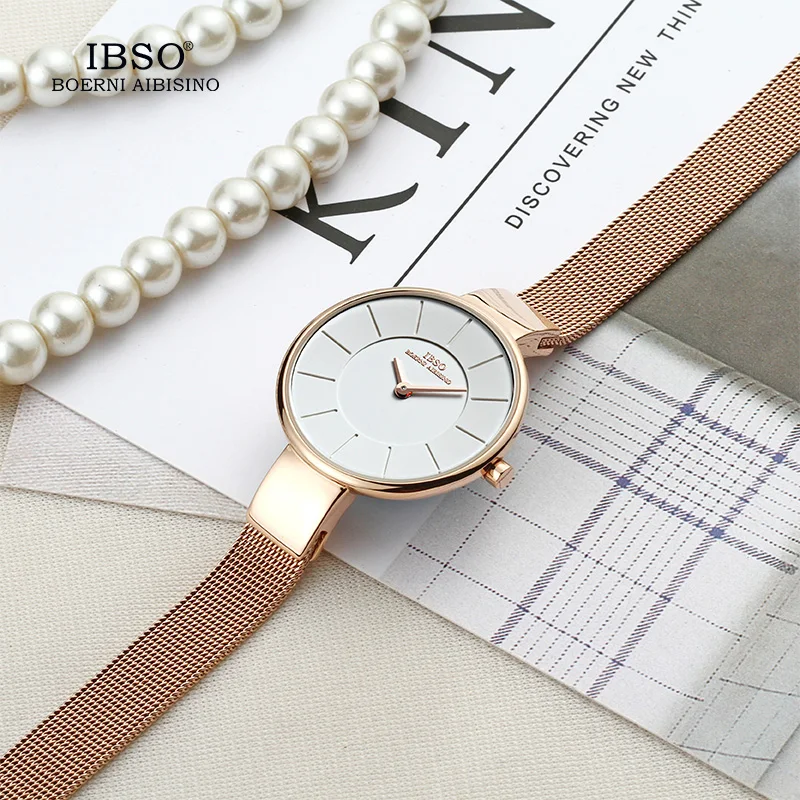 IBSO 6.5MM Ultra-Thin Women's Quartz Watch Ladies Stainless Steel Mesh And Leather Strap Watches for Femme Fashion Montre Hours
IBSO 6.5MM Ultra-Thin Women's Quartz Watch Ladies Stainless Steel Mesh And Leather Strap Watches for Femme Fashion Montre Hours
