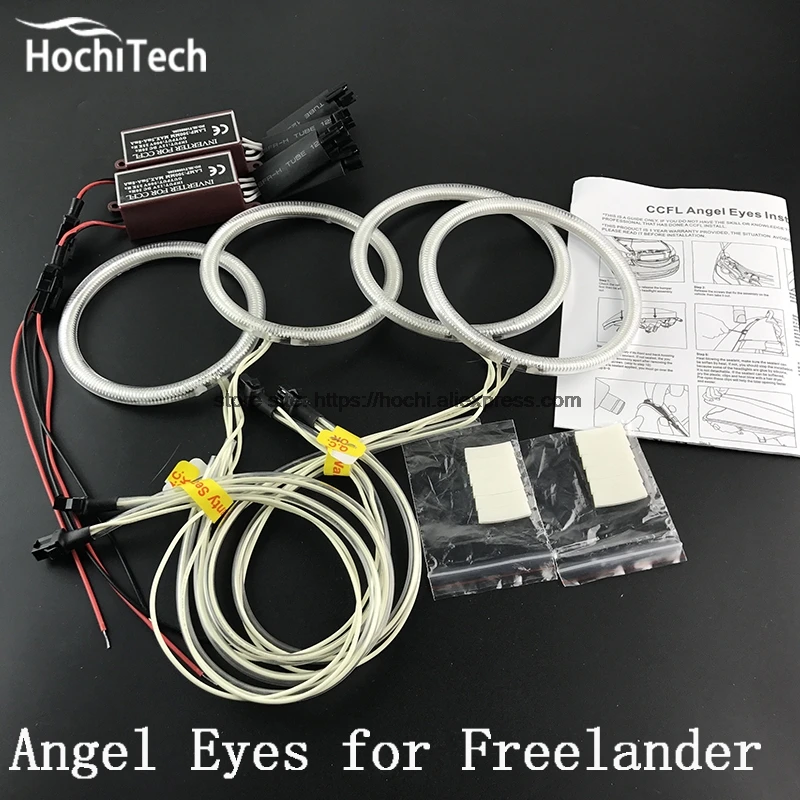 HochiTech ccfl комплект ангельских глаз белый 6000k гало кольца фары для Land Rover Freelander 2 L359