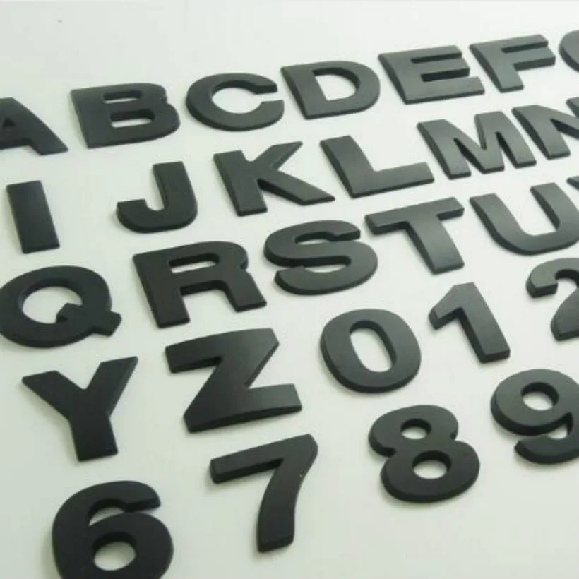BLACK height 4.5CM Letter alphabet number digit car emblem Letters T U V W X Y Z 1 2 3 4 5 6 7 0 for modify decoration
BLACK height 4.5CM Letter alphabet number digit car emblem Letters T U V W X Y Z 1 2 3 4 5 6 7 0 for modify decoration